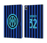 Head Case Designs Officially Licensed Inter Milan Federico Dimarco 2025/26 Players Home Kit Leather Wallet Case Compatible With Apple iPad Pro 12.9 2020/2021/2022