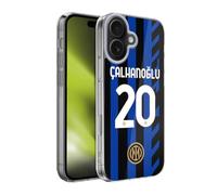 Head Case Designs Officially Licensed Inter Milan Hakan Çalhanoglu 2024/25 Players Home Kit Gel Case [Military Grade Protection] Compatible With Apple iPhone 17