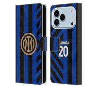 Head Case Designs Officially Licensed Inter Milan Hakan Çalhanoglu 2024/25 Players Home Kit Leather Wallet Case Compatible With Apple iPhone 17 Pro
