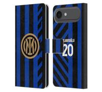 Head Case Designs Officially Licensed Inter Milan Hakan Çalhanoglu 2024/25 Players Home Kit Leather Wallet Case Compatible With Apple iPhone 17 Air