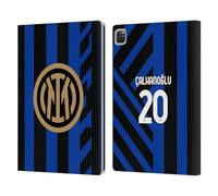 Head Case Designs Officially Licensed Inter Milan Hakan Çalhanoglu 2024/25 Players Home Kit Leather Wallet Case Compatible With Apple iPad Pro 12.9 2020/2021/2022