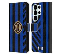 Head Case Designs Officially Licensed Inter Milan Home 2024/25 Crest Kit Leather Wallet Case Compatible With Samsung Galaxy S26 Ultra
