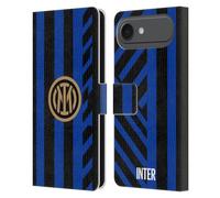 Head Case Designs Officially Licensed Inter Milan Home 2024/25 Crest Kit Leather Wallet Case Compatible With Apple iPhone 17 Air
