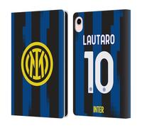 Head Case Designs Officially Licensed Inter Milan Lautaro Martínez 2023/24 Players Home Kit Leather Wallet Case Compatible With Apple iPad mini (2021/2024)