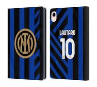 Head Case Designs Officially Licensed Inter Milan Lautaro Martínez 2024/25 Players Home Kit Leather Wallet Case Compatible With Apple iPad mini (2021/2024)