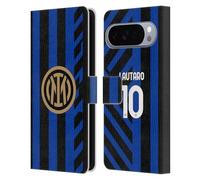 Head Case Designs Officially Licensed Inter Milan Lautaro Martínez 2024/25 Players Home Kit Leather Wallet Case Compatible With Google Pixel 10 Pro XL