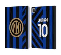 Head Case Designs Officially Licensed Inter Milan Lautaro Martínez 2024/25 Players Home Kit Leather Wallet Case Compatible With Apple iPad Pro 12.9 2020/2021/2022