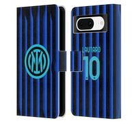 Head Case Designs Officially Licensed Inter Milan Lautaro Martínez 2025/26 Players Home Kit Leather Wallet Case Compatible With Google Pixel 8