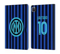Head Case Designs Officially Licensed Inter Milan Lautaro Martínez 2025/26 Players Home Kit Leather Wallet Case Compatible With Apple iPad Pro 11 2020/2021 / 2022