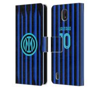 Head Case Designs Officially Licensed Inter Milan Lautaro Martínez 2025/26 Players Home Kit Leather Wallet Case Compatible With Nokia C01 Plus/C1 2nd Edition