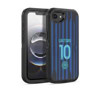 Head Case Designs Officially Licensed Inter Milan Lautaro Martínez 2025/26 Players Home Kit Ultra-Armoured Shockproof Case [Military Grade Protection] Compatible With Apple iPhone 16e / iPhone 17e