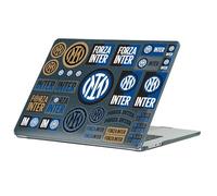 Head Case Designs Officially Licensed Inter Milan Logo and Typography Graphic Icons Black Glitter Crystal Armour Laptop Case compatible with MacBook Air 13.6" M2 A2681/M3 A3113/M4 A3240 2022/2024/2025