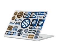 Head Case Designs Officially Licensed Inter Milan Logo and Typography Graphic Icons Clear Glitter Crystal Armour Laptop Case compatible with MacBook Air 13.6" M2 A2681/M3 A3113/M4 A3240 2022/2024/2025