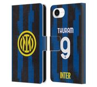 Head Case Designs Officially Licensed Inter Milan Marcus Thuram 2023/24 Players Home Kit Leather Wallet Case Compatible With Apple iPhone 16e
