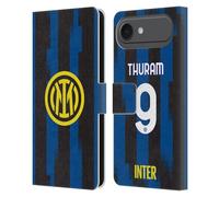 Head Case Designs Officially Licensed Inter Milan Marcus Thuram 2023/24 Players Home Kit Leather Wallet Case Compatible With Apple iPhone 17 Air