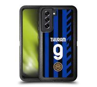 Head Case Designs Officially Licensed Inter Milan Marcus Thuram 2024/25 Players Home Kit Ultra-Armoured Shockproof Case [Military Grade Protection] Compatible With Samsung Galaxy S21 FE 5G
