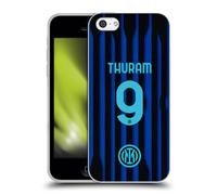 Head Case Designs Officially Licensed Inter Milan Marcus Thuram 2025/26 Players Home Kit Gel Case [Military Grade Protection] Compatible With Apple iPhone 5c