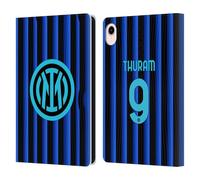 Head Case Designs Officially Licensed Inter Milan Marcus Thuram 2025/26 Players Home Kit Leather Wallet Case Compatible With Apple iPad mini (2021/2024)