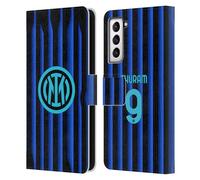 Head Case Designs Officially Licensed Inter Milan Marcus Thuram 2025/26 Players Home Kit Leather Wallet Case Compatible With Samsung Galaxy S21 5G