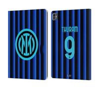 Head Case Designs Officially Licensed Inter Milan Marcus Thuram 2025/26 Players Home Kit Leather Wallet Case Compatible With Apple iPad Pro 13 M4 2024