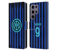 Head Case Designs Officially Licensed Inter Milan Marcus Thuram 2025/26 Players Home Kit Leather Wallet Case Compatible With Samsung Galaxy S25 Ultra