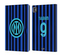 Head Case Designs Officially Licensed Inter Milan Marcus Thuram 2025/26 Players Home Kit Leather Wallet Case Compatible With Apple iPad Pro 11 M4 2024