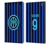 Head Case Designs Officially Licensed Inter Milan Marcus Thuram 2025/26 Players Home Kit Leather Wallet Case Compatible With Amazon Fire Max 11 2023