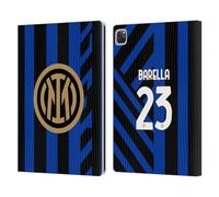 Head Case Designs Officially Licensed Inter Milan Nicolò Barella 2024/25 Players Home Kit Leather Wallet Case Compatible With Apple iPad Pro 12.9 2020/2021/2022