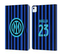 Head Case Designs Officially Licensed Inter Milan Nicolò Barella 2025/26 Players Home Kit Leather Wallet Case Compatible With Apple iPad Air 11 2020/2022/2024/2025