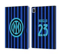 Head Case Designs Officially Licensed Inter Milan Nicolò Barella 2025/26 Players Home Kit Leather Wallet Case Compatible With Apple iPad Pro 12.9 2020/2021/2022