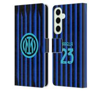 Head Case Designs Officially Licensed Inter Milan Nicolò Barella 2025/26 Players Home Kit Leather Wallet Case Compatible With Samsung Galaxy S25+