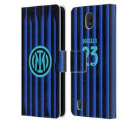 Head Case Designs Officially Licensed Inter Milan Nicolò Barella 2025/26 Players Home Kit Leather Wallet Case Compatible With Nokia C01 Plus/C1 2nd Edition