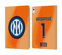Head Case Designs Officially Licensed Inter Milan Samir Handanovic 2022/23 Players Away Kit Leather Wallet Case Compatible With Apple iPad Air 13 2024/2025