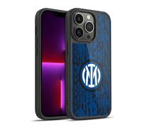 Head Case Designs Officially Licensed Inter Milan Snake Wordmark Patterns Gel Armour Case [Military Grade Protection] Compatible With Apple iPhone 13 Pro