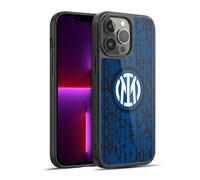Head Case Designs Officially Licensed Inter Milan Snake Wordmark Patterns Gel Armour Case [Military Grade Protection] Compatible With Apple iPhone 13 Pro Max