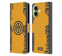 Head Case Designs Officially Licensed Inter Milan Third 2024/25 Crest Kit Leather Wallet Case Compatible With Apple iPhone 17