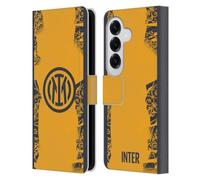 Head Case Designs Officially Licensed Inter Milan Third 2024/25 Crest Kit Leather Wallet Case Compatible With Samsung Galaxy S26