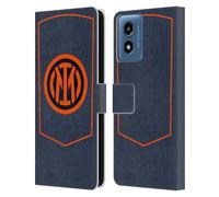 Head Case Designs Officially Licensed Inter Milan Third 2025/26 Crest Kit Leather Wallet Case Compatible With Motorola Moto G Play (2024)