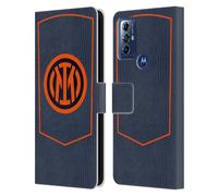 Head Case Designs Officially Licensed Inter Milan Third 2025/26 Crest Kit Leather Wallet Case Compatible With Motorola Moto G Play (2023)