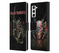 Head Case Designs Officially Licensed Iron Maiden Album Cover Senjutsu Leather Wallet Case Compatible With Samsung Galaxy S21+ 5G