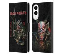 Head Case Designs Officially Licensed Iron Maiden Album Cover Senjutsu Leather Wallet Case Compatible With Samsung Galaxy S25 Edge