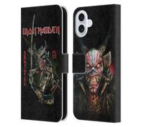 Head Case Designs Officially Licensed Iron Maiden Album Cover Senjutsu Leather Wallet Case Compatible With Apple iPhone 16 Plus