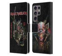 Head Case Designs Officially Licensed Iron Maiden Album Cover Senjutsu Leather Wallet Case Compatible With Samsung Galaxy S24 Ultra 5G