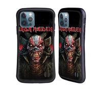 Head Case Designs Officially Licensed Iron Maiden Back Cover Death Snake Senjutsu Hybrid Case Compatible With Apple iPhone 12 / iPhone 12 Pro
