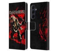 Head Case Designs Officially Licensed Iron Maiden Benjamin Breeg Art Leather Wallet Case Compatible With Samsung Galaxy A35 5G