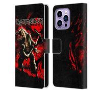 Head Case Designs Officially Licensed Iron Maiden Benjamin Breeg Art Leather Wallet Case Compatible With Apple iPhone 14 Pro Max