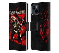 Head Case Designs Officially Licensed Iron Maiden Benjamin Breeg Art Leather Wallet Case Compatible With Apple iPhone 15