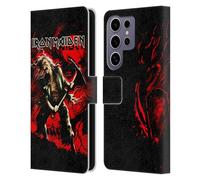 Head Case Designs Officially Licensed Iron Maiden Benjamin Breeg Art Leather Wallet Case Compatible With Samsung Galaxy S25 Ultra