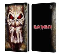 Head Case Designs Officially Licensed Iron Maiden Candle Finger Art Leather Wallet Case Compatible With Amazon Fire 7 2022