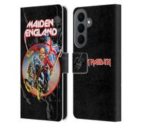 Head Case Designs Officially Licensed Iron Maiden England Tours Leather Wallet Case Compatible With Samsung Galaxy S26 Plus